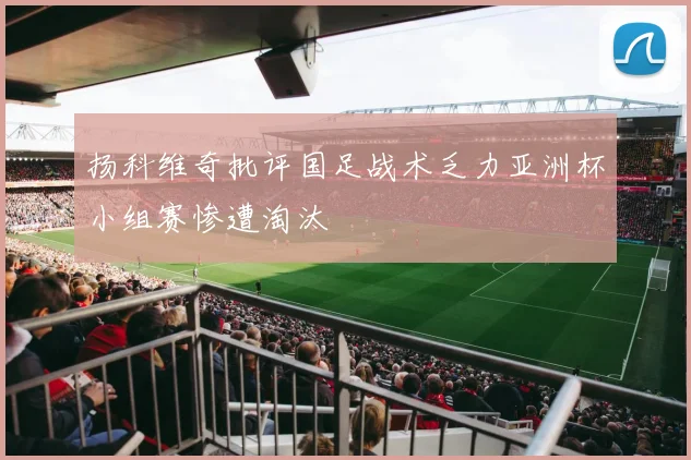 扬科维奇批评国足战术乏力亚洲杯小组赛惨遭淘汰